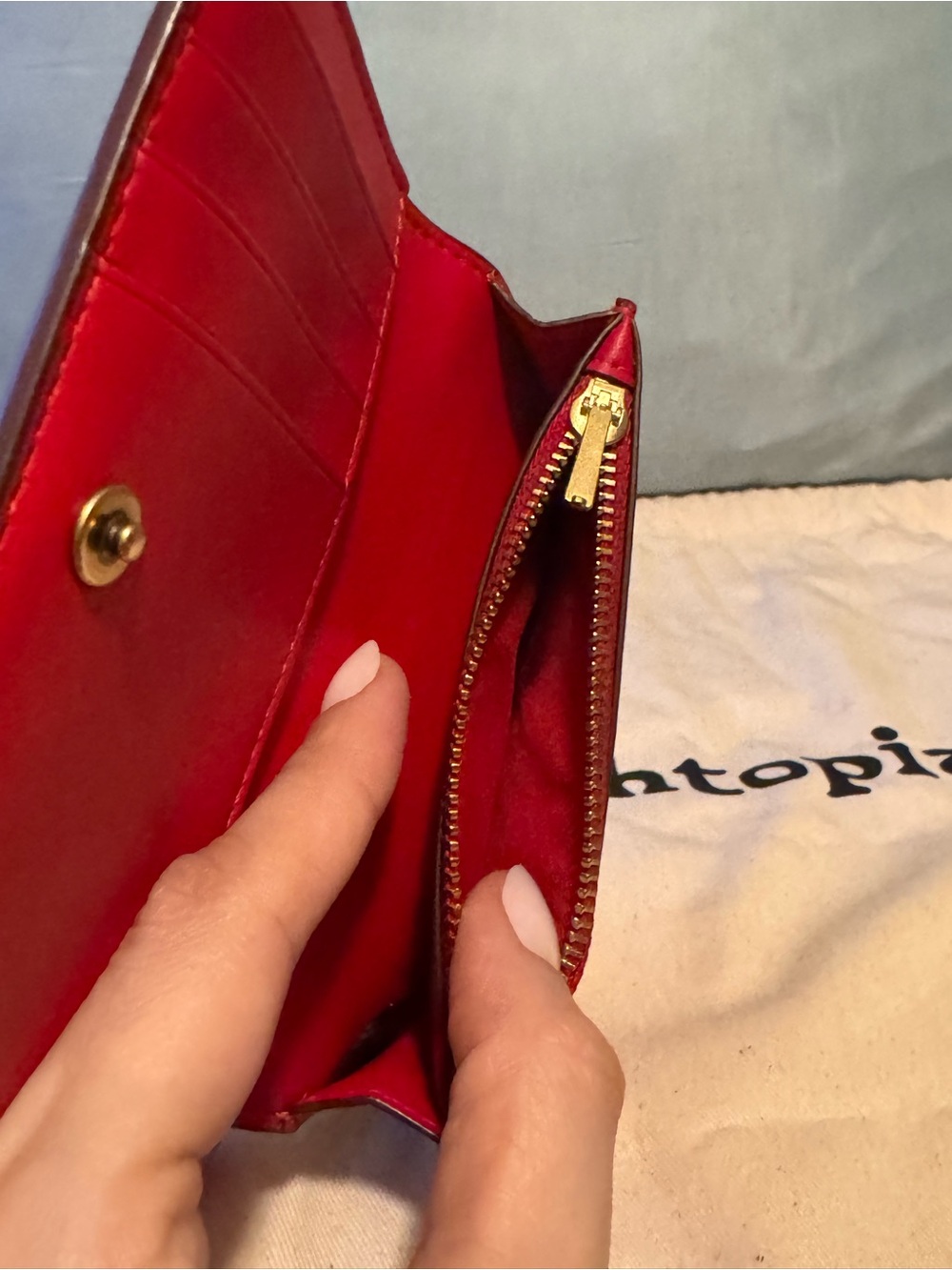 Coach Essential Slim Card Case/Card Holder in Candy Apple Red ❤️🍎❤️ - Picture 12 of 16